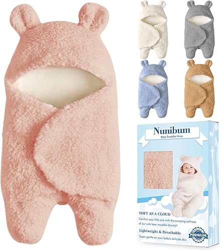 Miniatura 16 de Manta de bebé para niños y niñas, lindo oso de felpa, manta esencial de recepción, ultra suave, para recién nacidos, para bebés de 0 a 6 meses