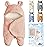 Nunibum Baby Swaddle Blanket Boys Girls Cute Bear Plush Essential Receiving Blanket Ultra-Soft Newborn Registry Sleeping Wraps for Infant 0-6 Months - Pink
