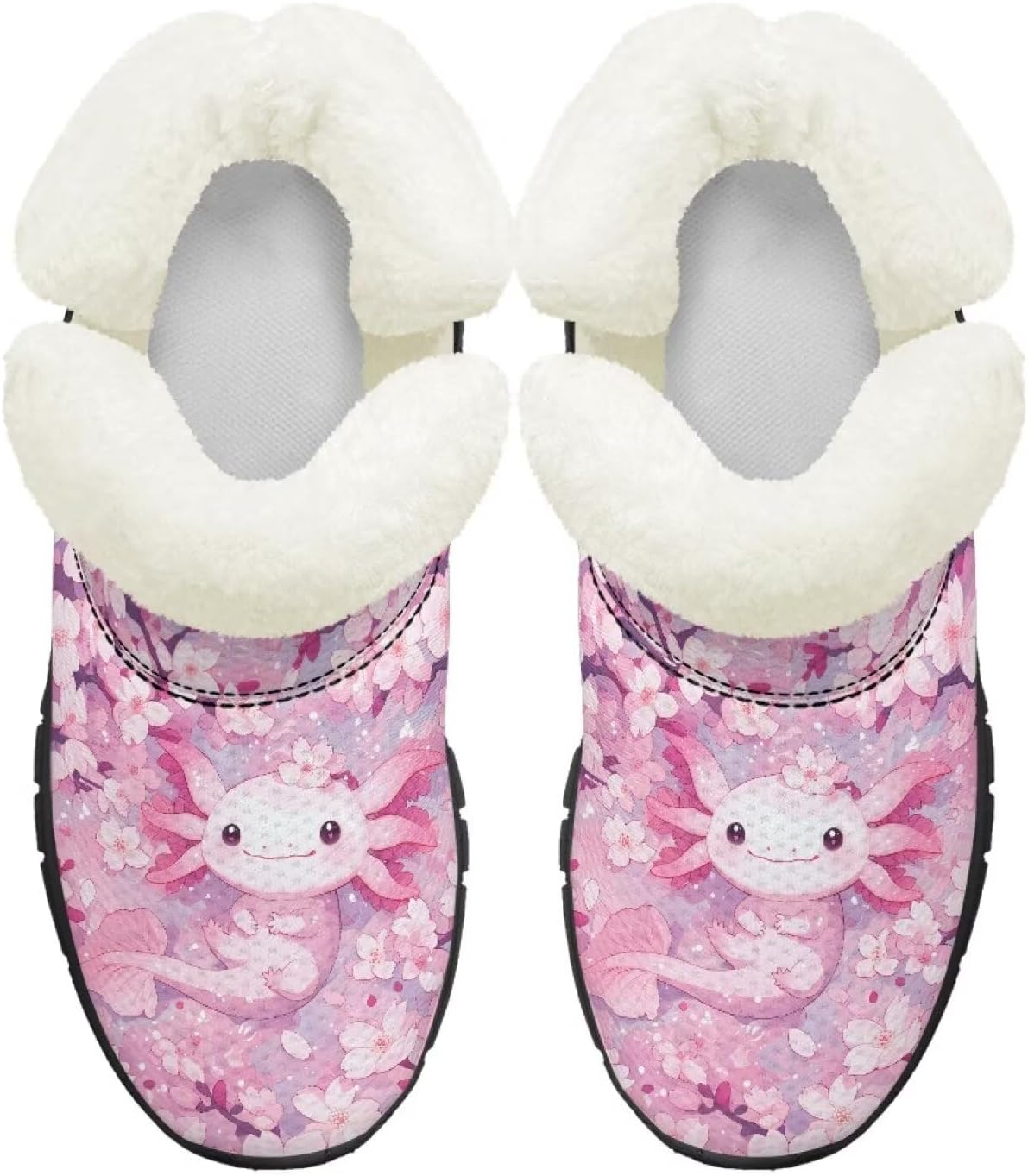Winter Snow Boots for Boys Girls Non Slip Ankle Booties Cold Weather Outdoor Sneaker Slip On Little Kids Snow Boots