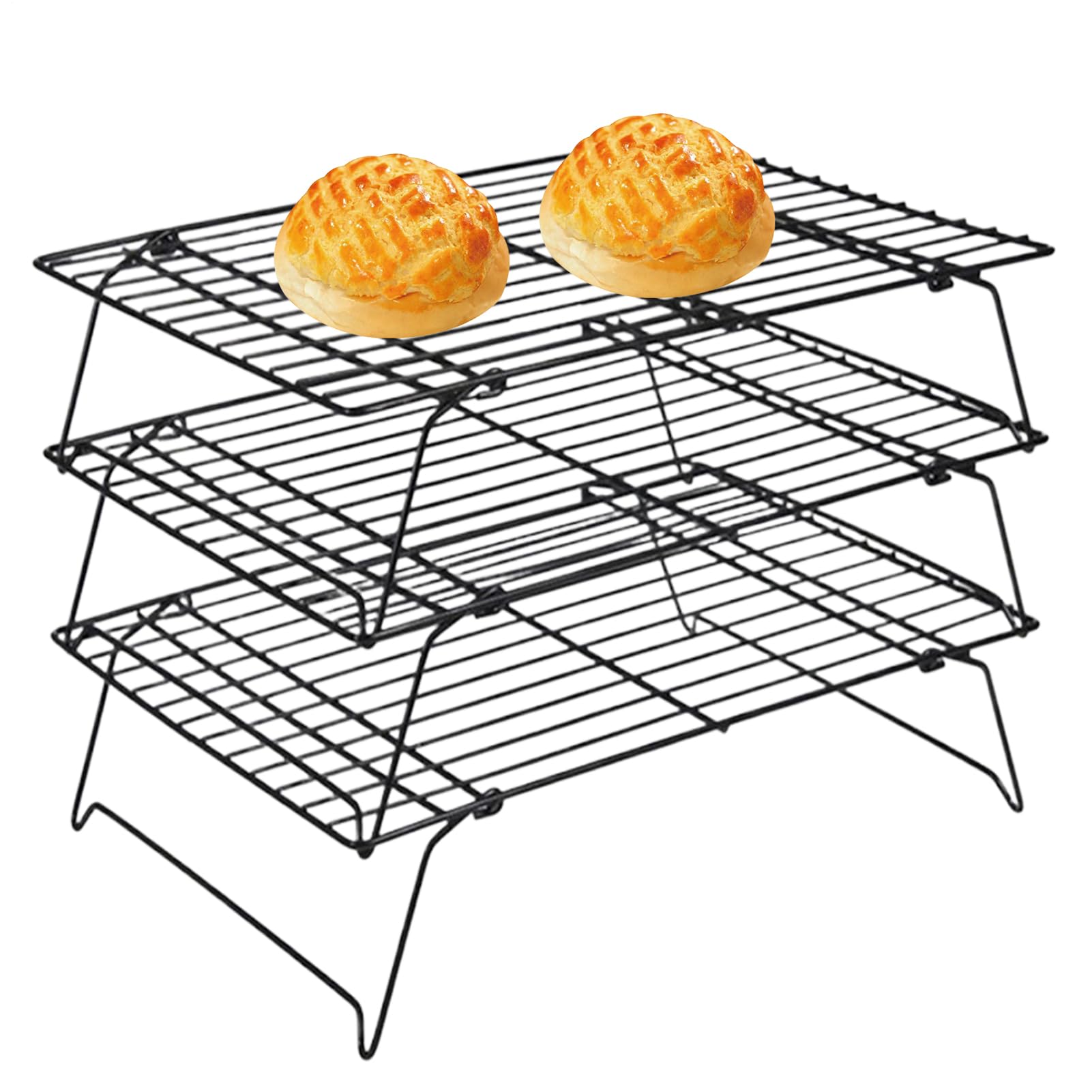 Rack de refroidissement pour four en acier inoxydable antiadhésif pour gâteaux et pizzas