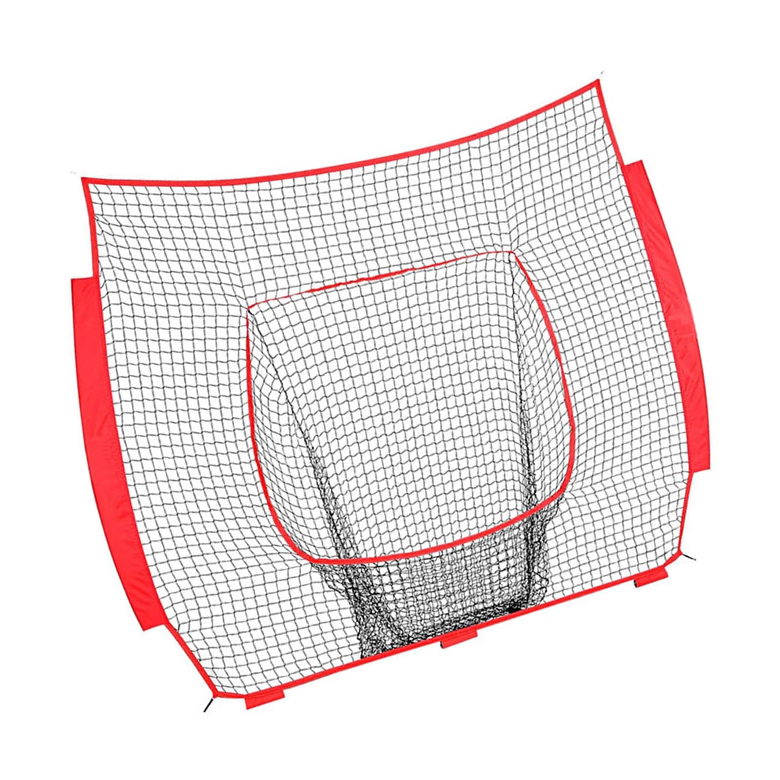 Filet d'entraînement de baseball en nylon 2,1 x 2,1 m - Filet de remplacement intérieur extérieur durable pour lancer frapper