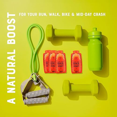 Miniatura 7 de Nate's Honey Minis - Miel de una sola porción 100% pura, cruda y sin filtrar, rellenos de calcetines navideños, paquetes de 0.49 onzas, caja de 20