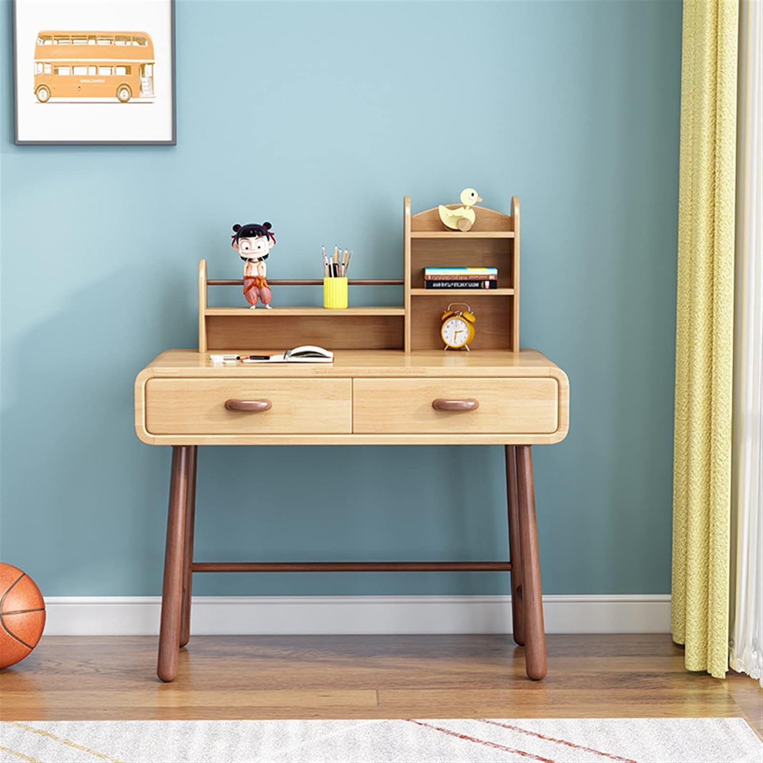 Vanity Benches Makeup Table, Computer Writing Table with Drawer Rack