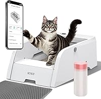 KYKY Self-Cleaning Litter Box: Automatic APP Control, Large Open Design for Multiple Cats, Anti-Pinch Safety & Odorless