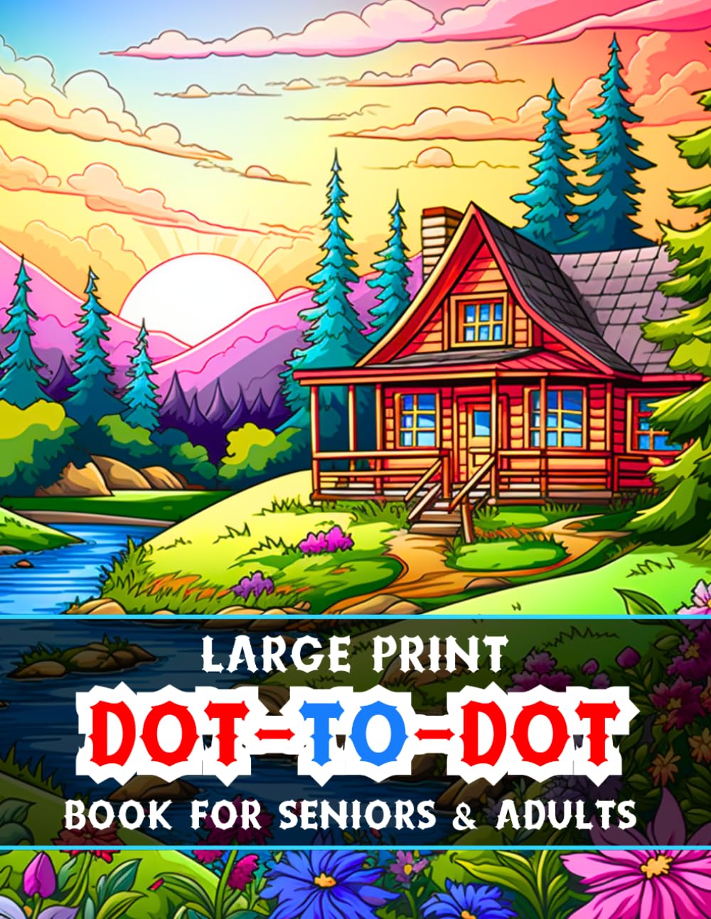 Large Print Dot To Dot Book For Seniors & Adults: Easy to Hard Large Print Jumbo Dot To Dot For Seniors, Adults & Beginners | Baby Animals, Sea Life, Birds and Much More!