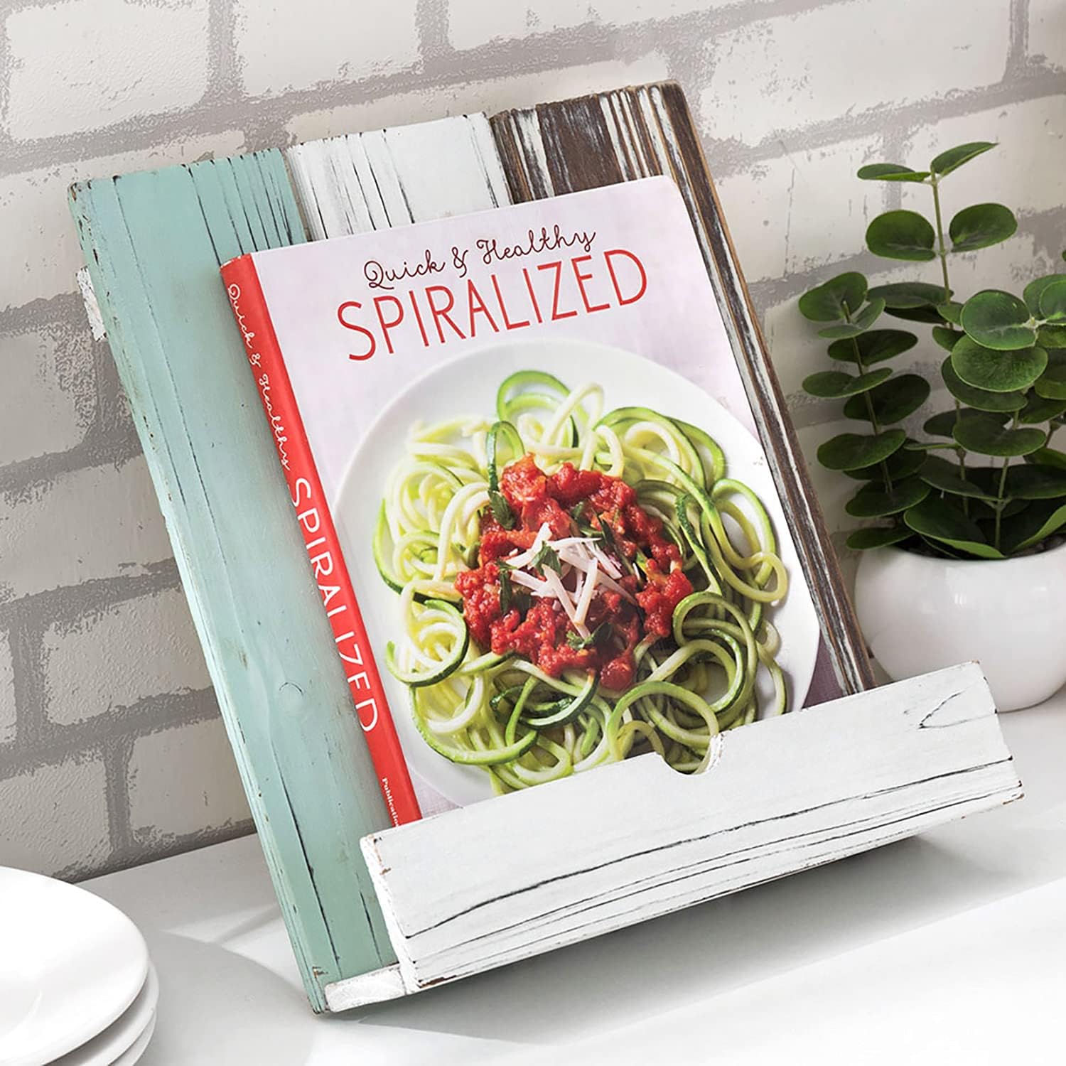 Amazon.com: Metal Cookbook Holder, Blue: Cookbook Stands: Home & Kitchen