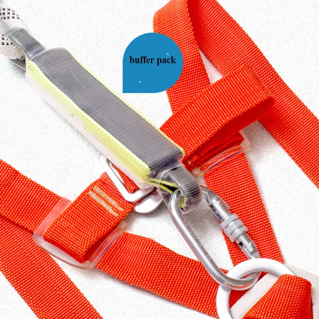 SwaYve Cinturón de Seguridad para Trabajos Aéreos, Arnés de Seguridad de Cuerpo Completo, Kit de Arnés de Seguridad para Escalada, Arnés de Detención de Caídas, para Escalada en Árboles, Montañismo, R