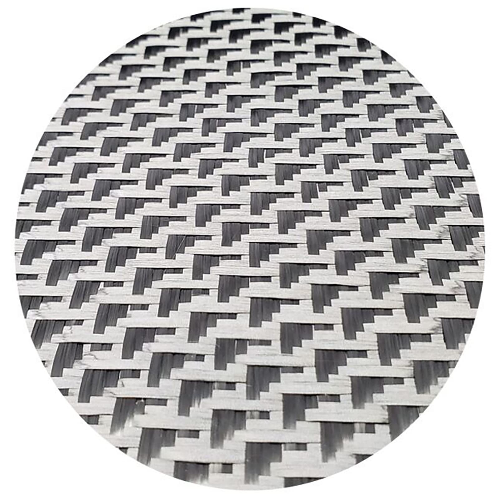 Tkanina z włókna węglowego o wymiarach 19,6 cala x 3,3 stopy — splot diagonalny 3K, 50 x 100 cm, kolor czarny(Airplane Twill 3k/240g)