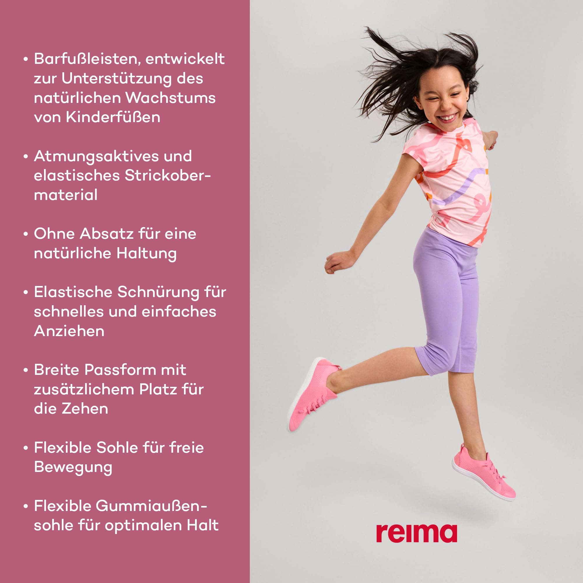 Reima - Astelu Barfußschuhe für Kinder - atmungsatkiver und Flexibler Barfusschuh