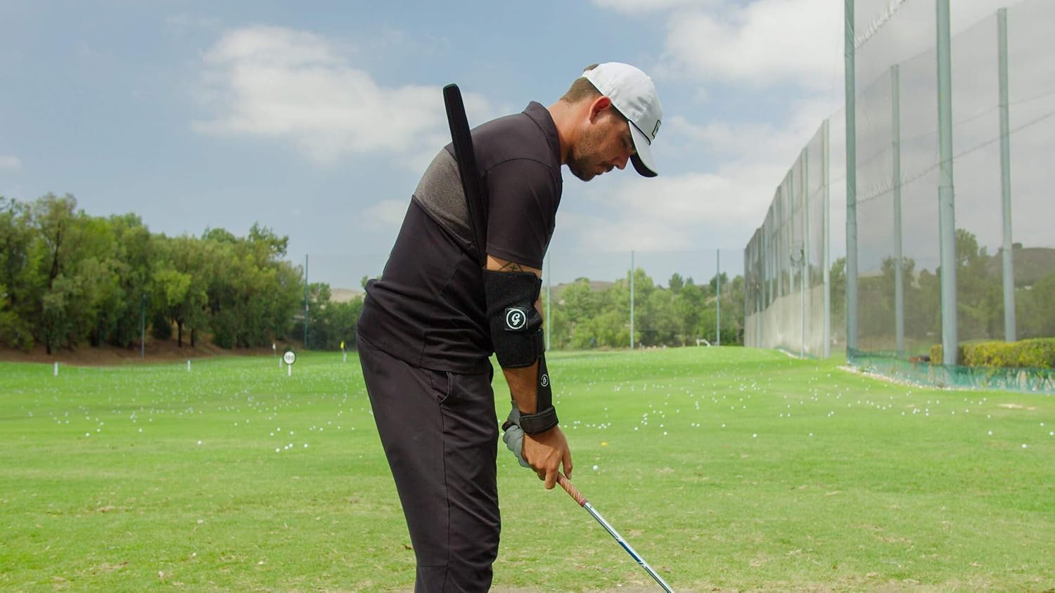 George Gankas G Slot Golf Training Aid - Arm & Shoulder Alignment Golf Swing Trainer for Perfect Form - Professional Golf Swing Training Aid for Consistent Performance and Improved Technique