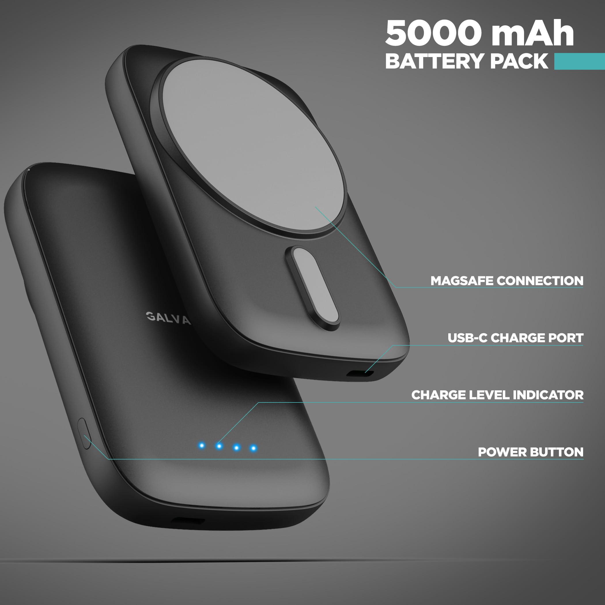 Amazon.com: Galvanox Magnetic Power Bank for Samsung Phones (15W
