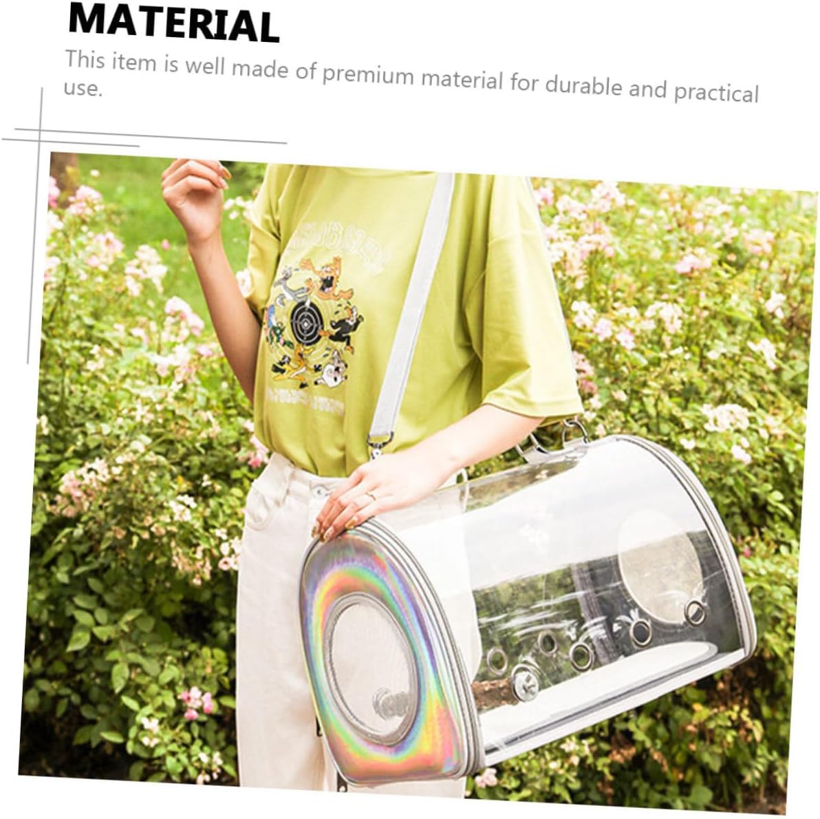 Portable Parrot Carrier Bag Breathable and Versatile for Outdoor Birds for Sightseeing Camping and Hiking Activities