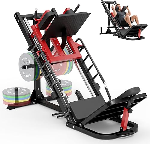 Combo de máquina de sentadillas para prensa de piernas, máquina de ejercicio de piernas de 45, especial para la parte inferior del cuerpo con