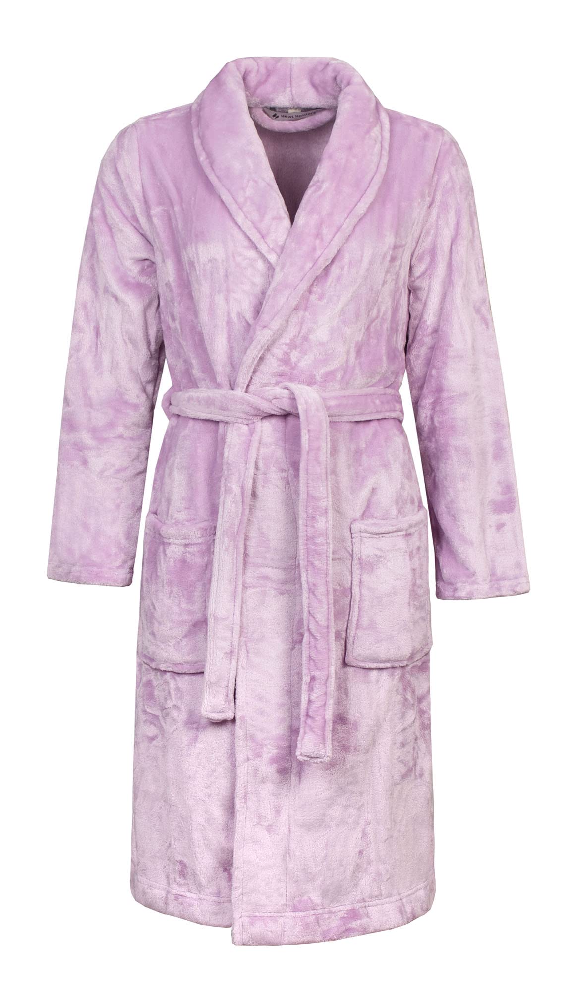 Heat Holders Women's Soft Fleece Warm Bathrobe Dressing Gown for Winter in Purple | Size: XL