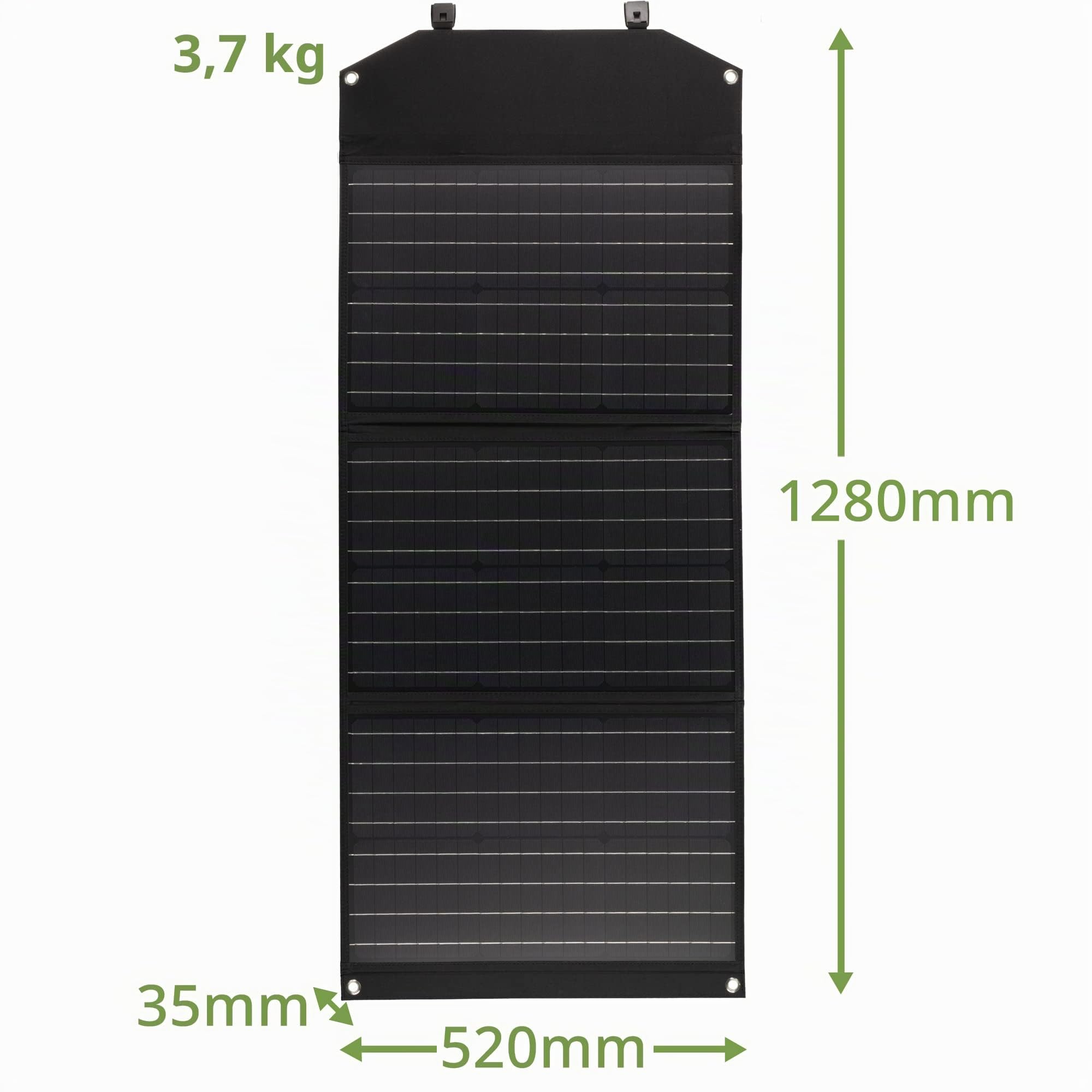 Bresser Cargador solar de 90 W con 1 CC y 3 puertos USB-A, incluye conector USB-A hembra con QC3.0 para carga rápida, panel solar como cargador para smartphones, estaciones de alimentación, etc.