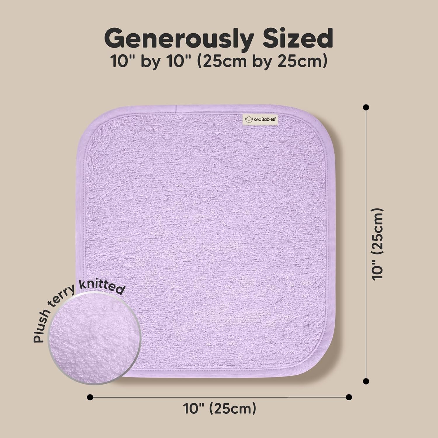 KeaBabies Baby Hooded Towel and Baby Washcloths for Newborn, Kids - Soft Bath Towels with Hood for Toddlers - Soft, Absorbent Infant Bath Cloth and Face Washcloths for Boys, Girls