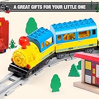 Vista 6 de 34 Pieces Train Bridge Tracks, Classic Railway Track with 12 Curved Tracks, 12 Straight and Bridge Tracks - Compatible with All Major Brands, Toy