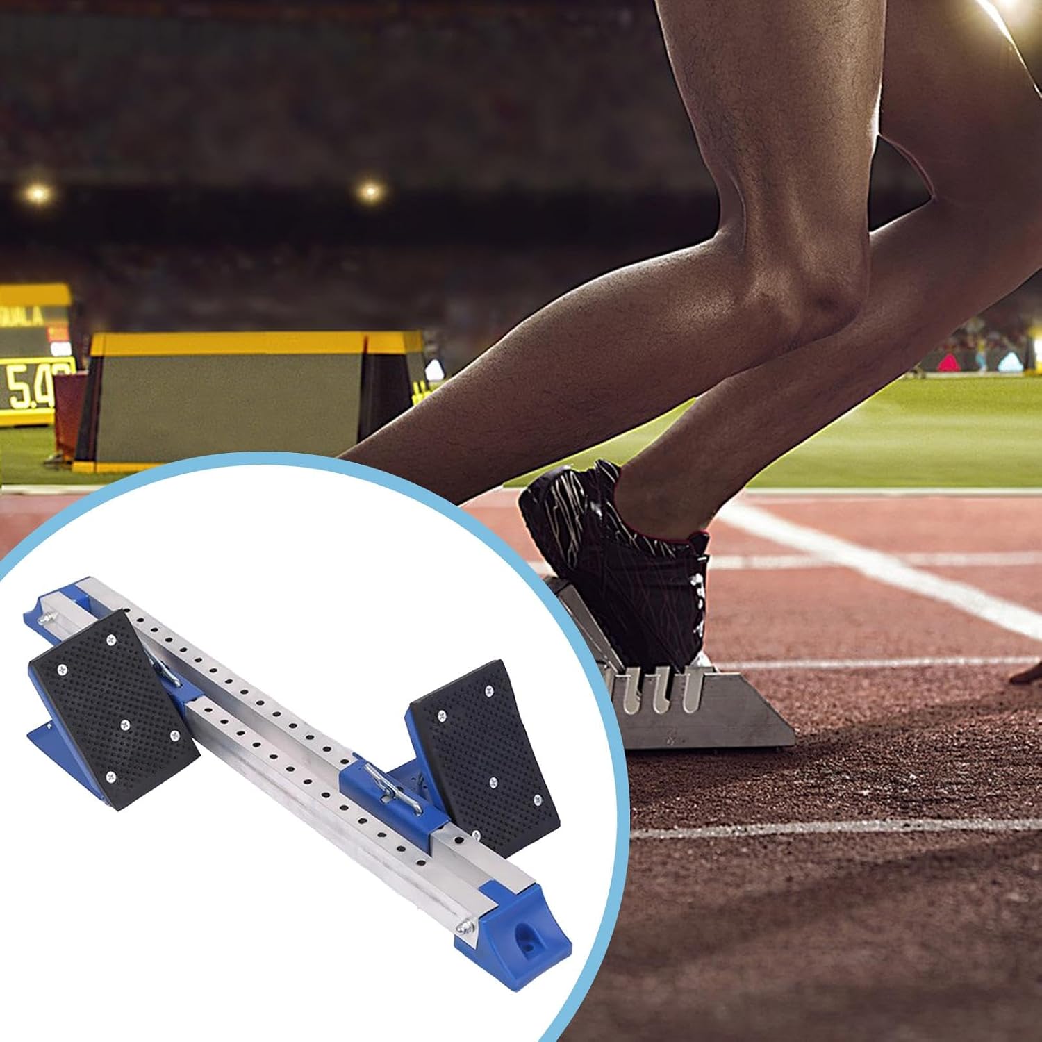 Starting Block Adjustable Athletic Sprinting Tool Athletics Sprint for Track and Field Athletes Outdoor Sports