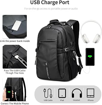 ARCTIC HUNTER AH Large Carry on Travel Backpack for Men,30L Compact Laptop Backpack,Business and Weekend Casual Daypack