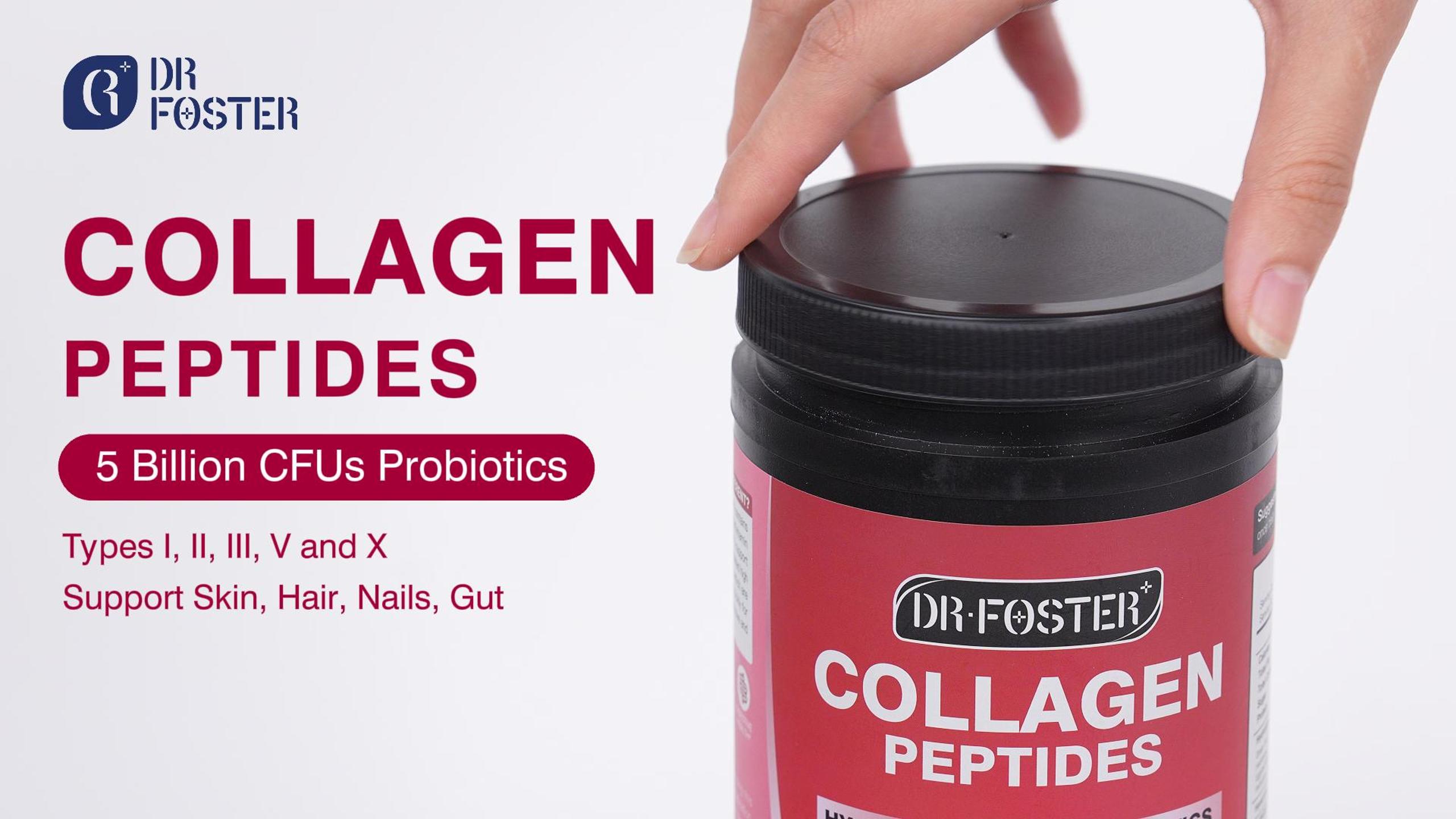 Amazon.com: DRFOSTER Multi-Collagen-Peptide-Powder with Probiotics