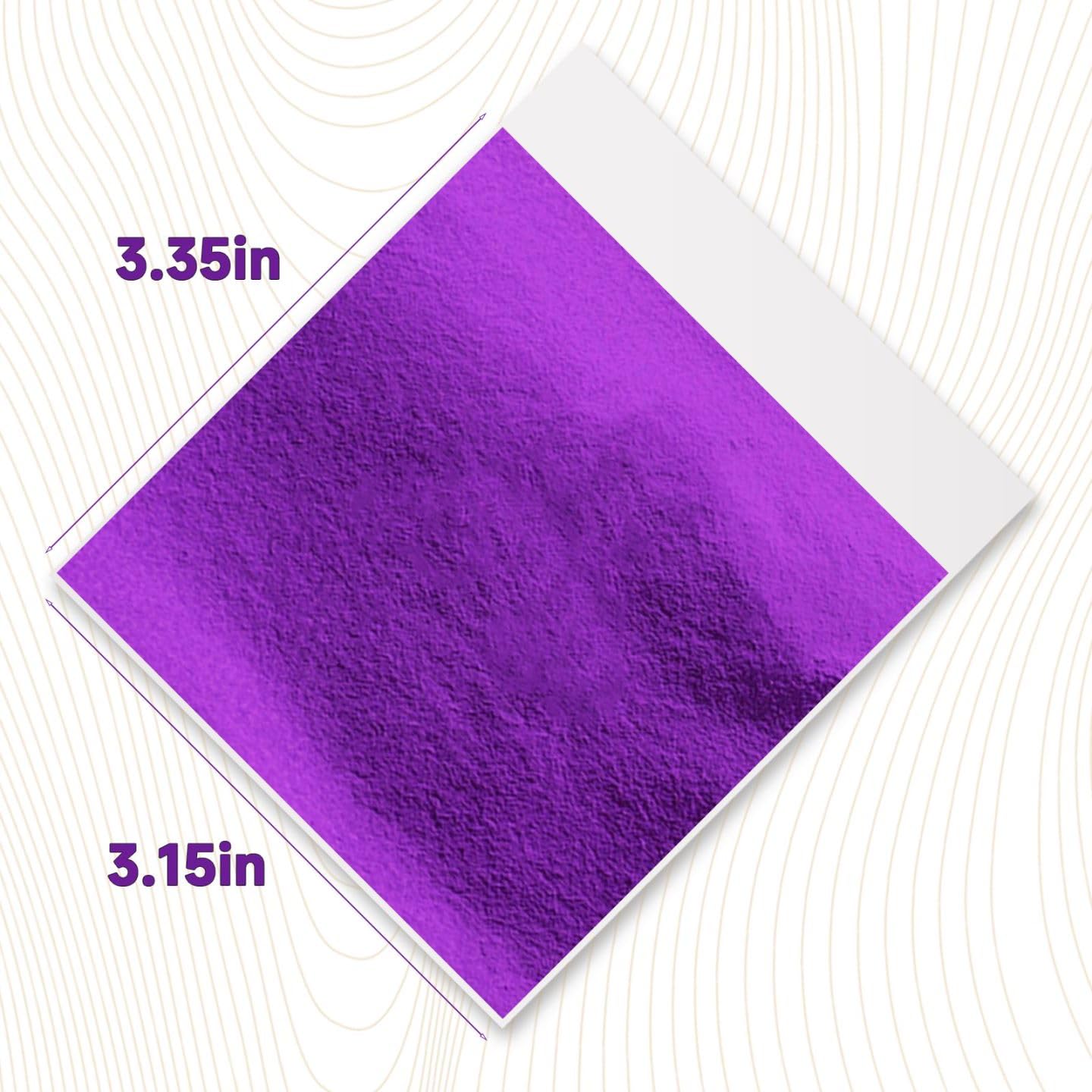 Muwfeuin Imitation Gold Leaf Sheet Art, Used for Crafting, Painting, and Artistic Projects 12 Colorful Colors 3.15 in * 3.35 in 120 Tablets?Variety of Colors?