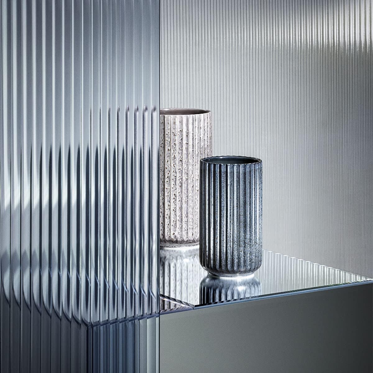 Rosendahl Porcelain Vase h 20.5 cm, Grey, Unique