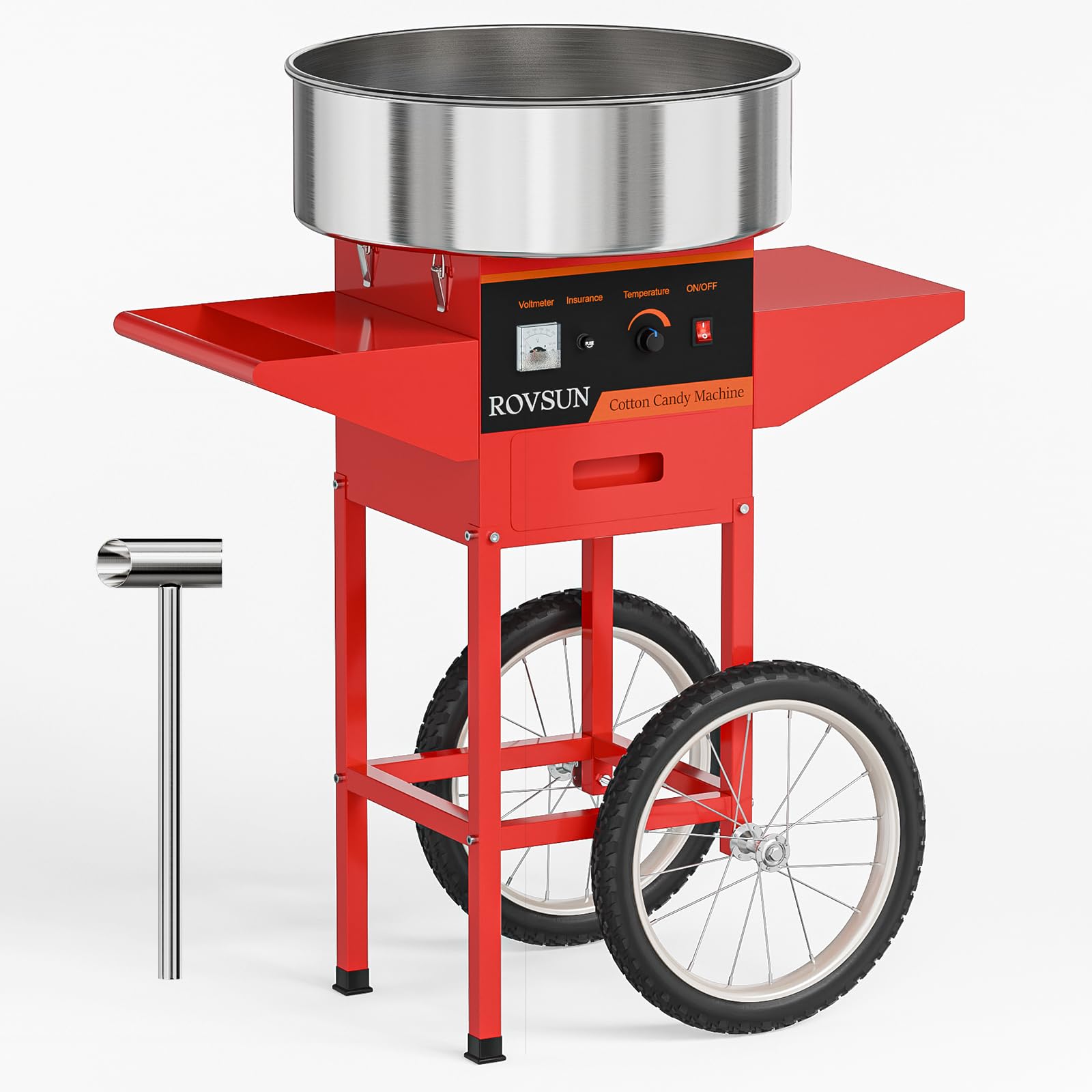 ROVSUN 21 Inch Cotton Candy Machine Cart