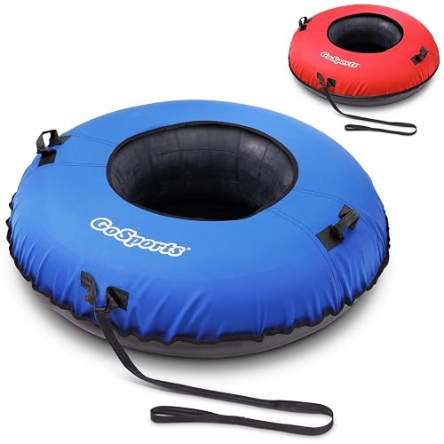 GoSports 40 Inch Hard Bottom Snow Tube with Premium Canvas