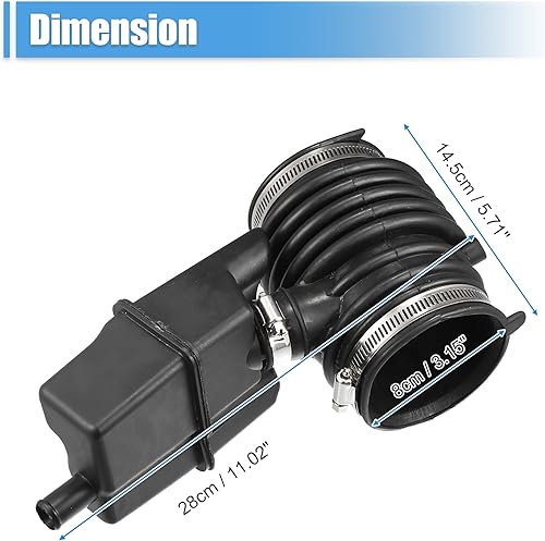 Miniatura 5 de X AUTOHAUX La manguera de admisión del filtro de aire reemplaza 16576-1AA1A 16576-1AA0A 165761AA1A Tubo de arranque de admisión para Nissan Quest