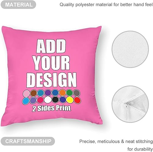 Miniatura 7 de Funda de almohada personalizada con foto, añade tu nombre, imagen, logotipo, funda de almohada personalizada para mujeres, hombres, papá, mamá,