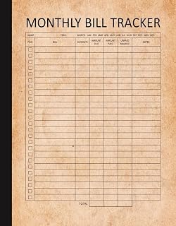 Monthly Bill Tracker (Kindle Scribe Only)