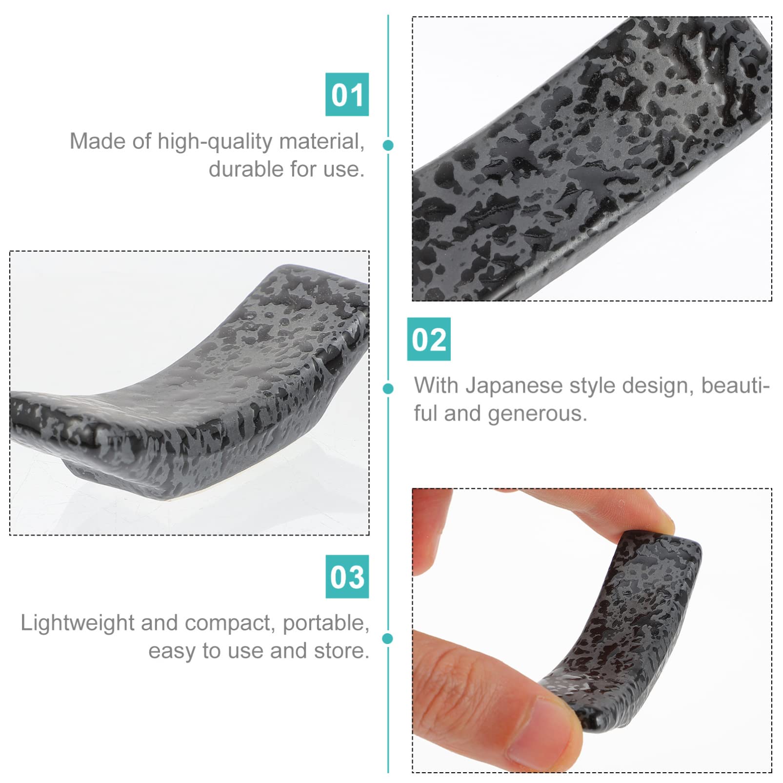 Support de baguettes, support de 15 pièces, support d'oreiller, supports de fourchettes, porcelaine, céramique, style de cuisine, restaurant, vaisselle, cuillère, calligraphie, support pour la maison