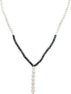 اوركيد جويليري عقد مطرز بالذهب للنساء | مجموعات مجوهرات عصرية من حجر الزمرد الاخضر والاحجار الكريمة لشهر مايو | قلادة جميلة للبنات | خرز متعدد الاوجه على شكل 73.00 قيراط