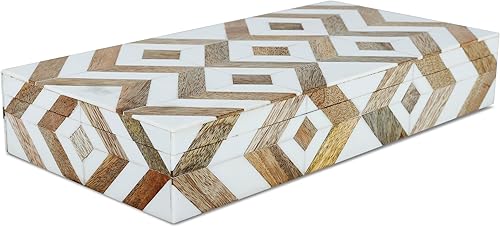 Miniatura 98 de Handicrafts Home Colección Marquet Array - Joyero decorativo hecho a mano para recuerdos, baratijas y decoración del hogar, caja para almacenamiento