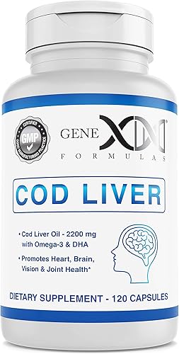 Genex Aceite de hígado de bacalao con omega-3 y DHA disponible en Yaxa Colombia