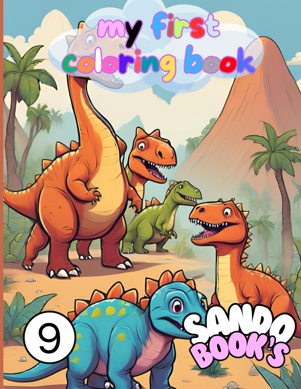 my first coloring book: dinosaurs