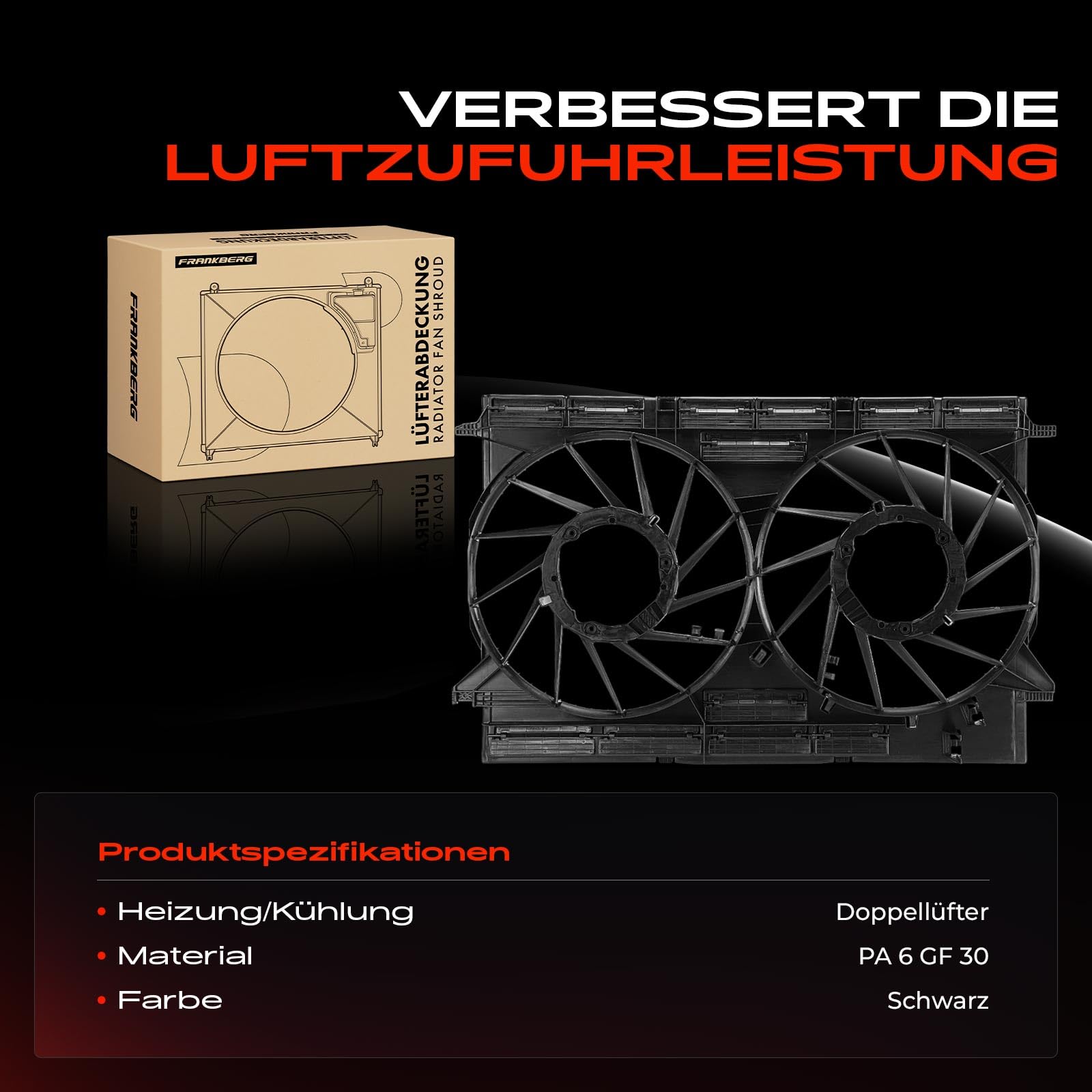 Frankberg Waschwasserdüse Spritzdüse Frontscheibe 80A121207A | Kompatibel mit Q5 FYB FYG