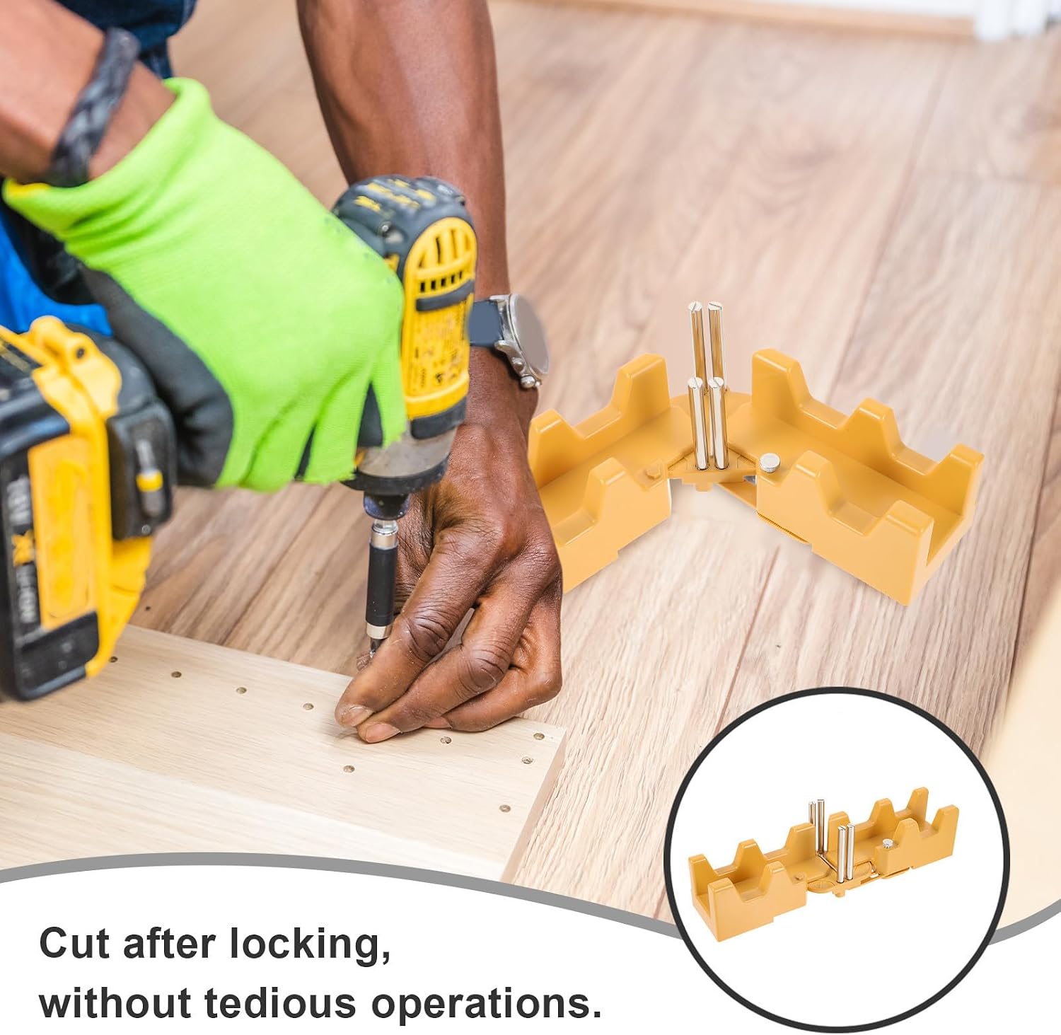 Baseboard Cutting Tool Miter Protractor 2 in 1 Measuring and Sawing Cutting Tool with Abs and Stainless Steel Construction for Accurate 85-180 Degree Angle Cuts in Carpentry Work