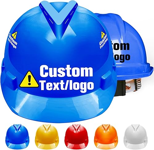 Miniatura 9 de Cascos duros personalizados para hombres, logotipo personalizado, casco de seguridad, gorra de construcción, suspensión de trinquete ajustable
