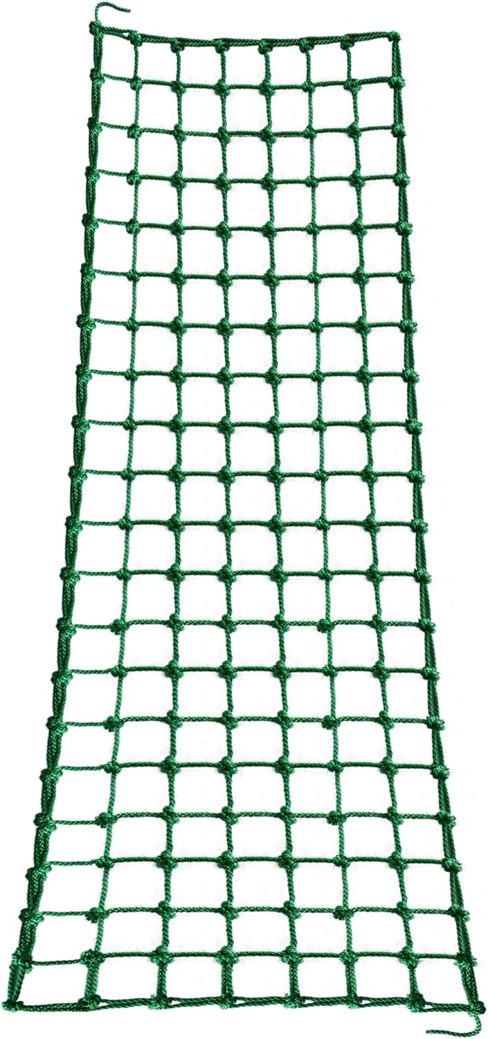 Outdoor & Indoor Premium Climbing Net - 8 Sizes Polyester Fiber. Easy Install with Extras. Handcrafted & Practical. Ideal Gift. (4ft x 12ft)