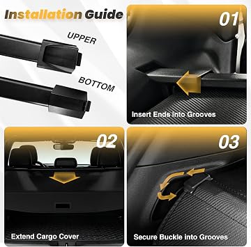 Trunk Cargo Cover for Jeep Grand Cherokee(2 Row;WL) 4XE 2022-2026