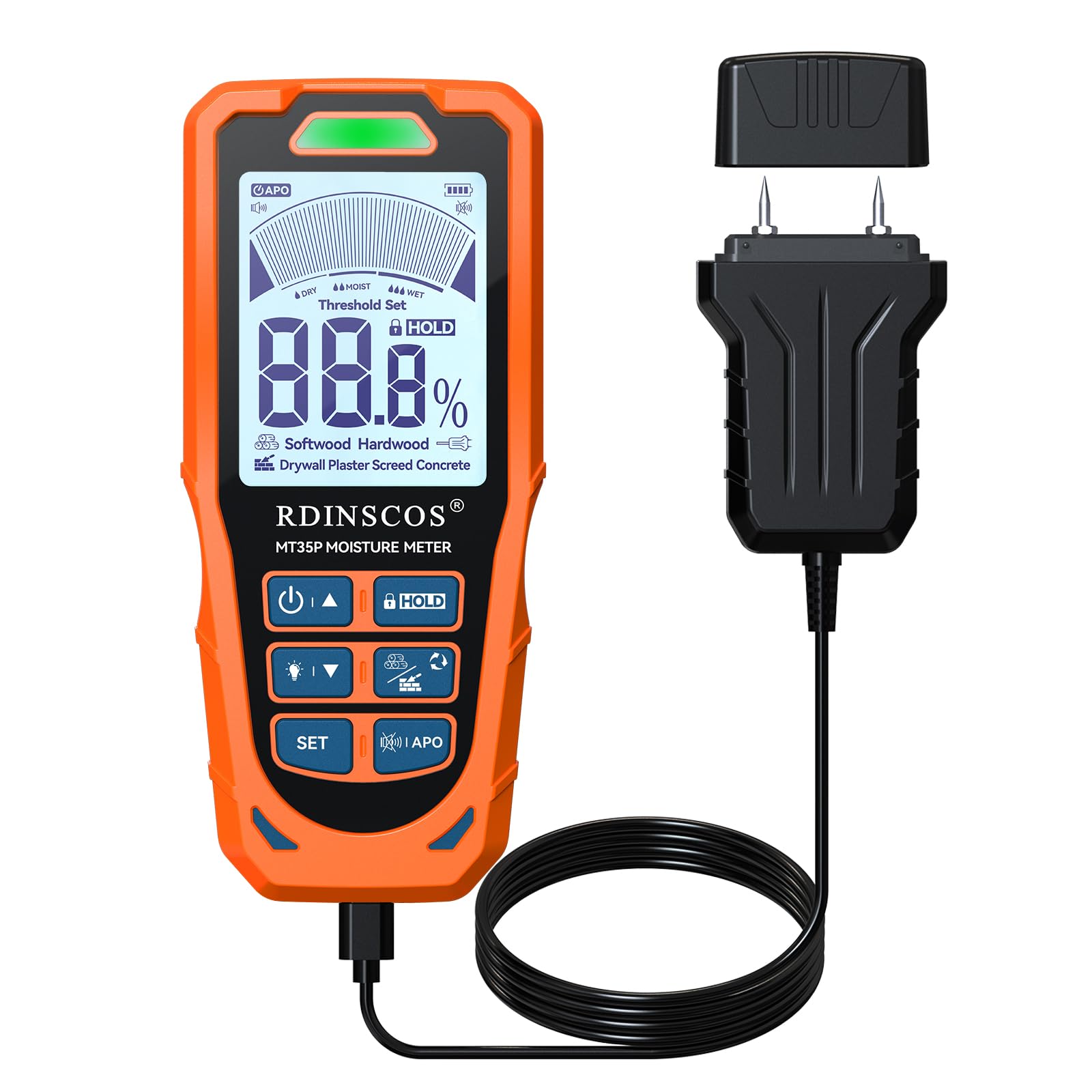 RDINSCOS Pinless Moisture Meter — Amazon image 9
