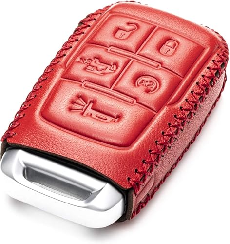 Miniatura 3 de Vitodeco Funda protectora de piel auténtica con control remoto inteligente para llaves con correa de cuero, compatible con RAM 2500, 3500, 4500,