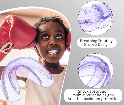 Miniatura 5 de Protector bucal juvenil para fútbol, deportivo, de alta calidad, no requiere hervir, adecuado para baloncesto, lucha, taekwondo, jujitsu y karate