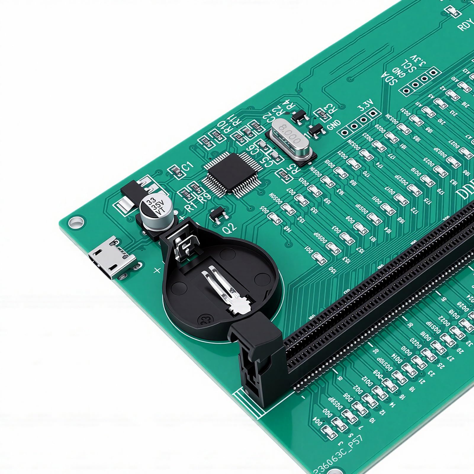 Tester Pamięci DDR4, Analizator Diagnostyczny Pamięci Komputera Stacjonarnego ze Wskaźnikami LED i Wypalaniem SPD, Karta Testowa Komputera Stacjonarnego dla Modułu RAM DDR4 PC Technicy IT