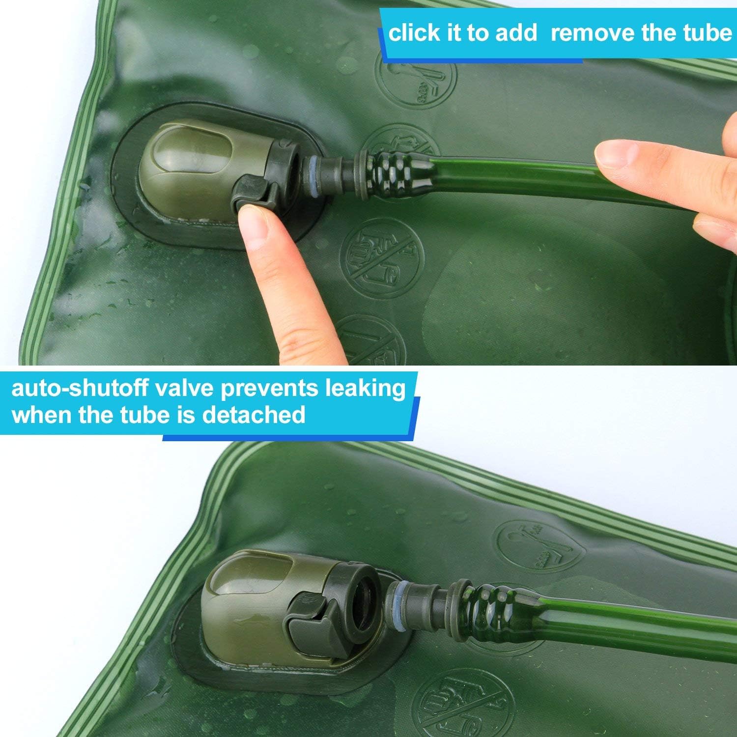 WADEO Insulated Tube for Hydration Bladder Replacement,Bite Valve Replacement with Soft Mouthpieces for Hydration Pack Bladder, Water Reservoir Hose for Water Bladder : Sports & Outdoors