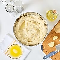 Vista 10 de Restaurantware Met Lux - Cuencos de metal de 6 cuartos de galón, 1 cuenco de harina alemán profunda, resistente a la corrosión, apto