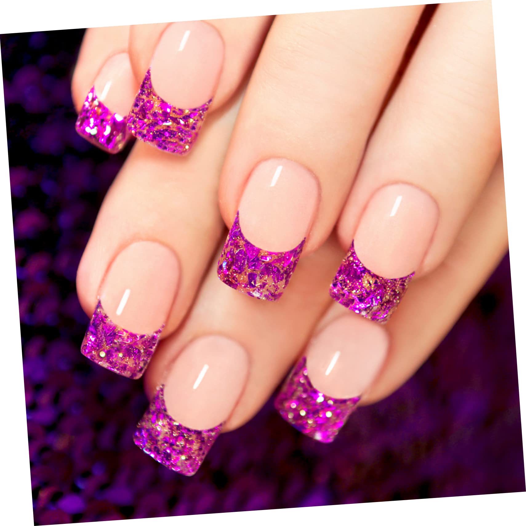 Beatifufu 12 Pack Gold Foil Sheets for Nail Art Tinfoil Flakes Manicure Set Graduation Party