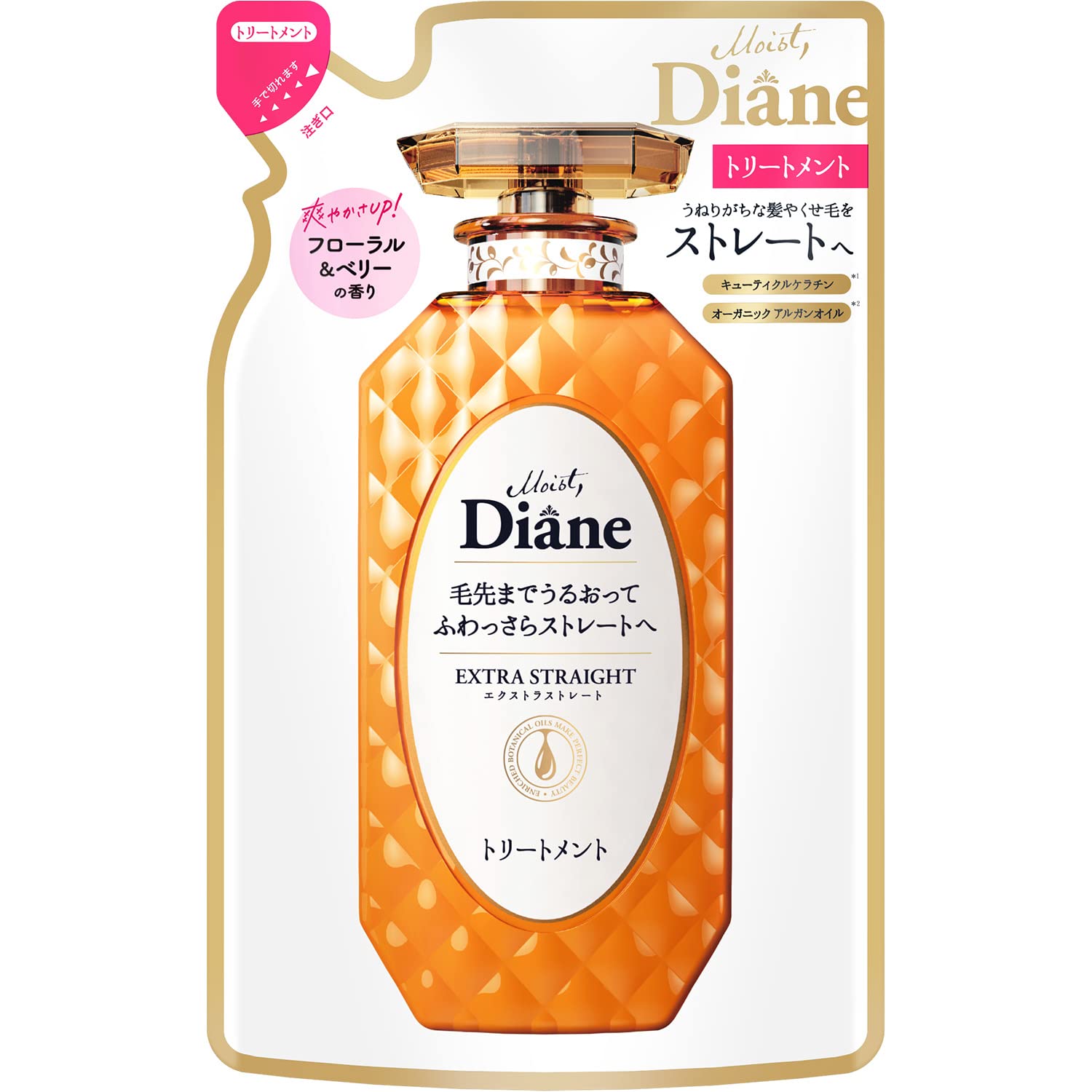 Moist Diane Perfect Beauty Extra Straight Treatment Refill 330ml - Floral Scent