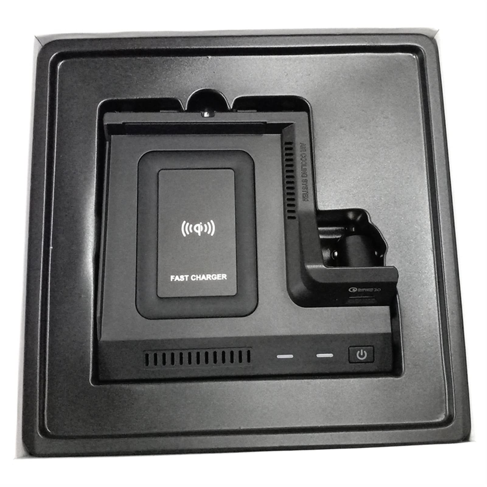 Cargador inalámbrico QI for Coche, for Mercedes-Benz, AMG C63 GLC Clase C 2015-2020, Cargador de teléfono, Estuche de Carga, Accesorios Almohadilla de Carga inalámbrica